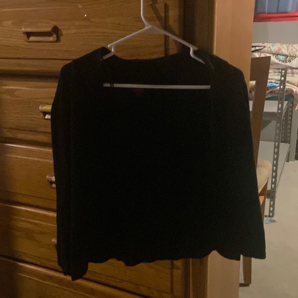 Black sweater cardigan
